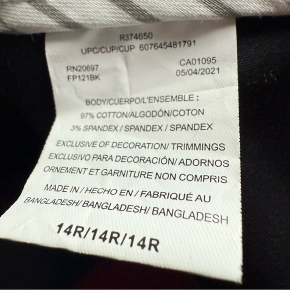 Dickies Womens Stretch Flex Twill Pants Black Size 14 Slim-Fit Bootcut Work - Picture 10 of 14